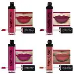 Perpaa Reddish Pink, Maroon Berry, Hidden Magenta, Peach Nude Lipstick (Pack Of 4)
