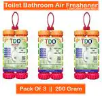 TDO Toilet Bathroom Air Freshener Fragrance Urinal balls Urinal Cubes Sani cube Naphthalene balls for Washbasins & Clothes Pantry, Bathroom, Toilet, and Wardrobe, wash Basin, Pack of 3 Each 200 Gram