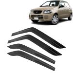 Kingsway Car Wind Deflectors Rain Guard Window Visor for Maruti Suzuki Alto 800 2000, 2001, 2002, 2003, 2004, 2005, 2006, 2007, 2008, 2009, 2010, 2011, 2012 Model, Car Door Visor Online India, Car Sun Shades
