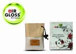 Air Gloss Citrus Car Perfumes|Hanging Raxine Bag with 2 Perfume Cakes | Car Air Freshener with Eco Friendly - Made in India
