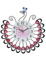 Chronikle Pink Iron Analog Wall Clock With Sweep Movement