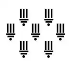 Comet Busters Black Bindi For Women