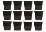 KWEL Square Nursery Pot 5inch Plastic Black Color (Pack of 12)