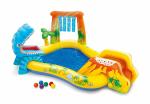 Intex Inflatable Dinosaur Play Center, Multi Color, Kids Pool, Inflatable outdoor Pool,Toys
