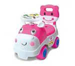 Toyshine Pink Polypropylene Hippo Rider Car