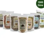 Farmbean Whole Spices Combo Pack of 7 -1300Gms (Mustard 250g,Cumin 250g,Cinnamon 200g, Clove 200g, Fennel Seeds 200g,Bay Leaf 100g & Poppy Seeds 100g)
