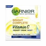 Garnier Skin Naturals, Night Cream, Anti-Dark Spots & Brightening, Bright Complete Vitamin C Yoghurt, 40 g