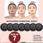 BADA HAIR ACTIVATED CHARCOAL Natural Hand Made Soap - 100gm (Pack of 7)