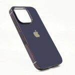 MALIRAJ iPhone 14 Case - MyCase Cover with Glass Finish Chrome Border Soft Deep Purple