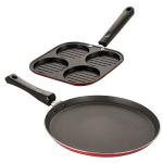 Nirlon 2 pcs of Red Non-stick Dishwasher Safe Kitchen Cooking Utensil Combo Set