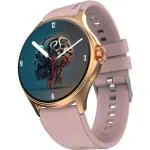 beatXP Sigma 1.38 inch HD Display Bluetooth Calling Smart Watch, Rotary Crown, 240 * 240px, 500 Nits, 60Hz Refresh Rate, 100+ Sports Modes, AI Voice Assistant (Gold with Pink)