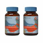 ZEROHARM Holistic Ashwagandha Tablets (600 mg) - Immunity Booster - Rich in Anti Oxidants | Manage Anxiety, Stress Relief - Brain Booster Supplement |100% Water Soluble & Bioavailable - 120 Tablets