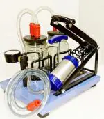RkDENT Manual suction Machine Foot Operated Double Jar