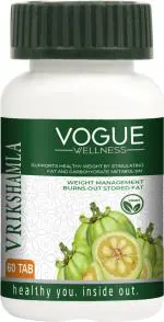 VOGUE Pharmaceuticals Pvt. Ltd. Vogue Wellness Vrikshamla Tablets, Weight Management, Fat Burner, Improved Metabolism 60 Pcs