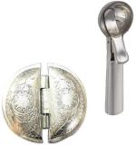 Urban Buy Multicolor Aluminium Gujiya And Scoop Kitchen Tool Set 2 Pc