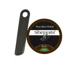 Sheppits Premium Shoe Polish (Brown) & Shoe Horn (Grey) Combo | Shoe Care Kit