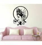 WOLPEP Multicolor Vinyl Lord Shiva and Parvathi Wall Sticker