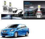 Feelitson White Car C6 H4 Compact Design 36W/3800Lm Led Headlight For Honda Amaze Type-1 (Pack Of 2)