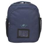 RAYZBORN Nylon Durable School Backpack for Boys and Girls, Lightweight and Spacious with Multiple Compartments, Adjustable Shoulder Strap, Zipper Lock, Water-resistant, Color:- Full Blue, RB5151