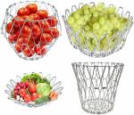 TruVeli Silver Stainless Steel Stainless Steel Fruit And Vegetable Basket