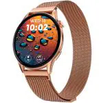 beatXP Evoke 1.43 inch Super Retina AMOLED Display Bluetooth Calling Smart Watch, 1000 Nits brightness, 60Hz Refresh Rate, 100+ Sports Modes (Rose Gold)