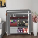Spirited 3 Layer Grey Collapsible wardrobe