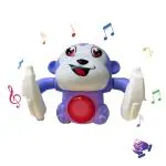 Notting Hill Toys Dancing Monkey Rolling Toys for Best Gift for Kids Voice Activated Banana Monkey with Light and Sounds effect. (PURPLE)