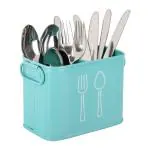 Classyo Cutlery Holder & Spoon Stand for Kitchen & Dining Table, Aqua