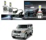 Feelitson White Car C6 H4 Compact Design 36W/3800Lm Led Headlight For Mahindra Bolero Type-4 (Pack Of 2)
