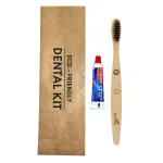 IMVELO GREEN YOUR HYGIENE Dental Kit |Bamboo Toothbrush with Toothpaste | Wooden Toothbrush for Hotels & Hospitals