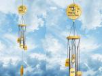 Buyab Factory Silver, Gold Aluminium Positive Energy Windchime M-Bf-549 - 22 Inch