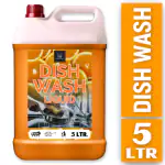 BLISS & BLUSH Dishwash Liquid 5 Liter Orange Plant Based & Eco-Friendly | Removes Tough Grease, Soft on Hands