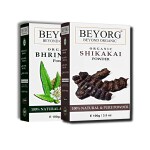 BEYORG Natural Bhringraj and Shikakai Powder for Anti - Dandruff, Anti - Hair Fall and Color Protection - 200 g