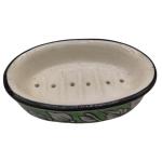 India Meets India Brown Ceramic Soap Dish Holder