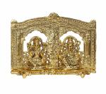 Kartique Metal Laxmi Ganesh Saraswati Bhagwan Idol 6 Inch Medium