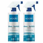 Vooki Ecofriendly Smooth Glass Surface Cleaner, Non-Toxic, for All Types of Glass Surfaces, 500ml - (Pack of 2)