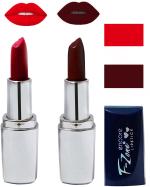 OUR BEAUTY Multicolor Creamy Matte Moisturising Lipstick Ks10 (Set Of 2)