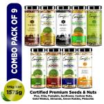 Coreganic Family Pack (Flax, Chia, Pumpkin, Sunflower, Walnut, Almond, Raisins, Pista & Cashew) 1575g