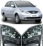 Able Sporty Half Car Magnetic Sun Shade Curtains for TATA MANZA Vista Set of 4