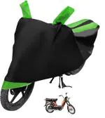 Auto Hub Bike Cover for TVS Heavy Duty Super XL , Dustproof UV Protection water resistant Custom Fit Cover-(Black-Green )