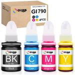 QUINK for Canon Ink Refill for Canon G Series GI 790 Compatible for Canon PIXMA G1000,G1010,G1100,G2000,G2002,G2010,G2012,G2100,G3000,G3010,G3012,G3100,G4000,G4010 (G Series-4 Color)