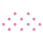 Comet Busters Light Pink Round Bindi For Women