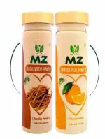 MGanna MZ Natural Sandalwood Face Pack Powder And Orange Peel Powder For Hair And Skin Care