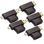 MX HDMI Male and Female T Type Connector 24k Gold Plated and Best Quality (pack of 5)