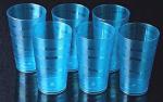 Sloppy Water & Juice Glass Set Of 6 ( Blue )
