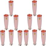 Shivshakti Arts (Pack of 12) C-1149-12 Glass Set Water/Juice Glass (300 ml, Copper, Brown)