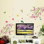JAAMSO ROYALS Cherry Blossoms and Birds Kids Vinyl Wall Decals Wall sticker ( 90 CM x 60 CM)