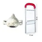 Urban buy Aluminium Gujiya Mould With Stainless Steel Ajanta Slicer and Multicolour, Pack of 2