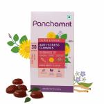 Panchamrit Anti-Stress Gummies I Goodness of Ashwagandha, Chamomile, Valerian Root I Manage Stress & Anxiety, Sharpens Focus & Streghtens Memory I 30 Gummies, Mixed Berry Flavour, Pack of 3