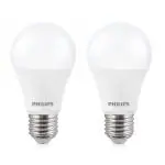 Philips 14W E27 Led Crystal White Led Bulb, Pack Of 2 (Stellar Bright)